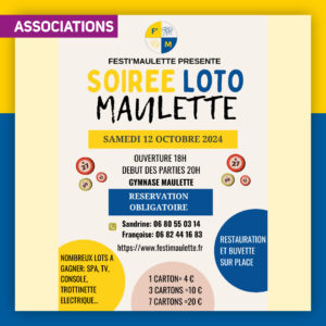 🎉 Festi’Maulette présente : Soirée LOTO à Maulette ! 🎉