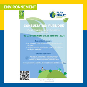 Consultation publique plan climat (PCAET) de la CCPH